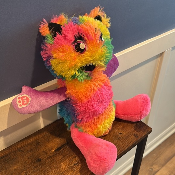 Build A Bear Monster Plush Mixters Rainbow 19" Stuffed Animal talks - Picture 3 of 11